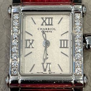 Charriol Colvmbvs Diamond Pink Allegator.